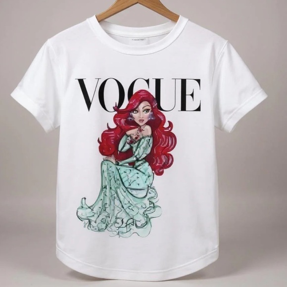 Princess Ariel White‎ Tee with Red and Green Graphic - Picture 2 of 2